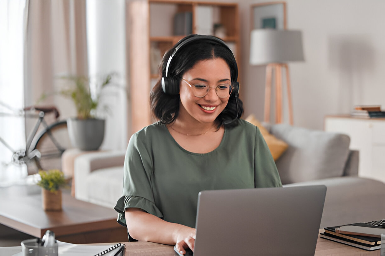 Illustration showing virtual assistant working with tools