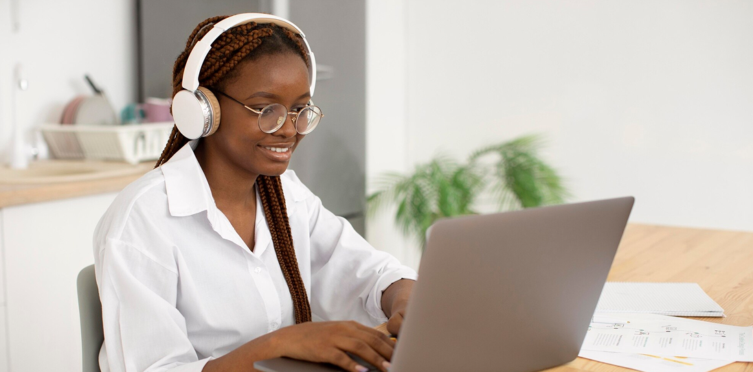 Illustration showing virtual assistant working with tools